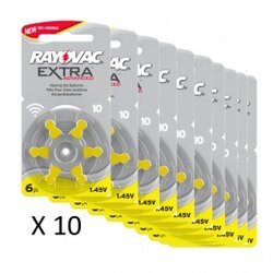 Appareils auditifs Rayovac Piles auditives Rayovac 10